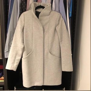 Aritzia Wilfred cocoon wool coat heather white size XXS